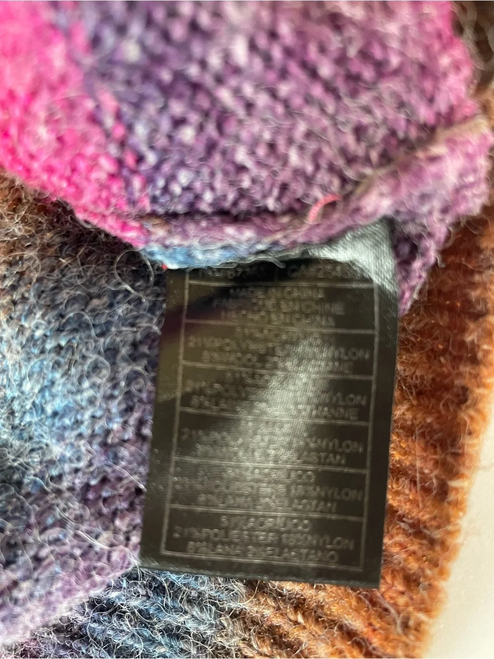 BB Dakota by Steve Madden Rainbow Ombre Striped Knit Sweater S